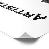 アドベンチャー芸術的スチームパンク若い女性ヴィンテージ ポスター (角)