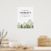 アドベンチャー誕生日ウェルカムサイン ポスター (キッチン)