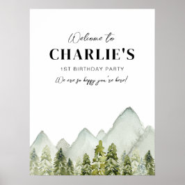 アドベンチャー誕生日ウェルカムサイン ポスター