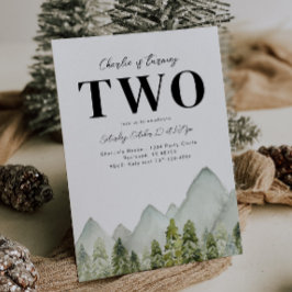 アドベンチャー誕生日招待状 |山岳誕生日 招待状