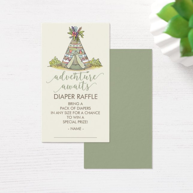 アドベンチャー開始ニュートラルベビーシャワーおむつチケット (デスク)