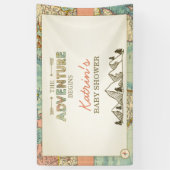 アドベンチャー開始パーティーバナーワールドマッププレイス 横断幕 (縦)