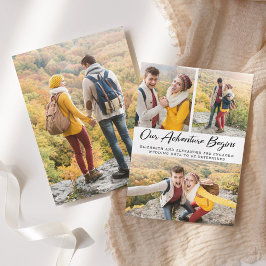 アドベンチャー開始フォト婚約発表 案内状