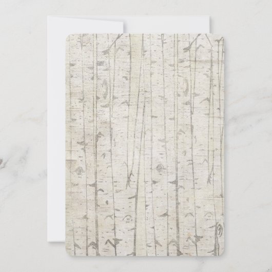 アドベンチャー開始ベアーカップルシャワー招待状 招待状 (裏面)