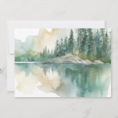 アドベンチャー開始ベビーベアーキュブベビーシャワー 招待状 (裏面)