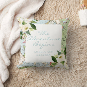 アドベンチャー開始ベビー名フローラマップカスタム クッション