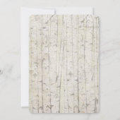 アドベンチャー開始 熊のウェディングシャワー招待状 招待状 (裏面)