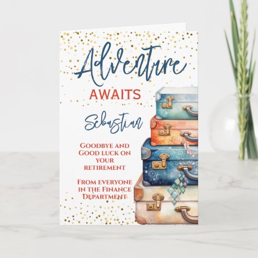 アドベンチャー離れは引退を待つ カード (正面)