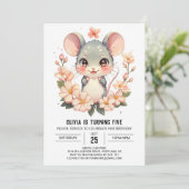 アドベンチャー齧歯動物マウス誕生日 招待状 (スタンド正面)