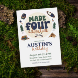 アドベンチャー4th誕生日招待状 招待状