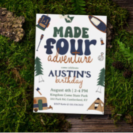 アドベンチャー4th誕生日招待状 招待状