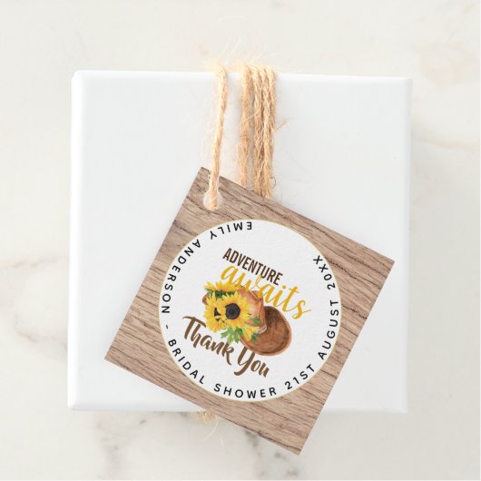 アドベンチャー アウェイツ ラスティック サンフラワーズ ブライズシャワー フェイバータグ (インサイチュ)