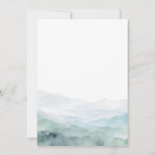 アドベンチャー・ウェイティング キュート フォレスト ウィンター ベイビー シャワー 招待状 (裏面)