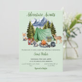 アドベンチャー・ウッドランドベイビーシャワー 招待状 (スタンド正面)