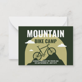 アドベンチャー・サイクリング マウンテン フラット ノート カード