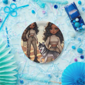 アドベンチャー&スタイルウルフ ペーパープレート (パーティー)