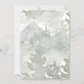 アドベンチャー・ビギン　ウッドランド・アニマルズ　ベイビー・シャワー 招待状 (裏面)