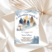 アドベンチャー ベア フォレスト ベイビー シャワー 招待状