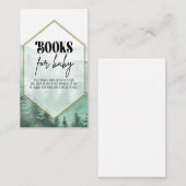 アドベンチャー、ベビーシャワー、ベビー用の本 エンクロージャーカード (正面/裏面)