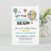 アドベンチャー ホットエアバルーン シャワー招待状 招待状 (スタンド正面)