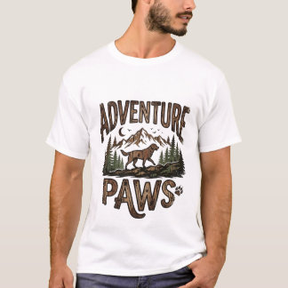 アドベンチャー・ポー - ハイキング・ドッグ・マウンテン Tシャツ