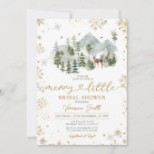 アドベンチャー メリー リトル クリスマス ブライズ シャワー 招待状 (正面)