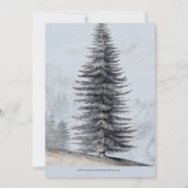 アドベンチャー ワイルドウッド モース ベイビーシャワー 招待状 (裏面)