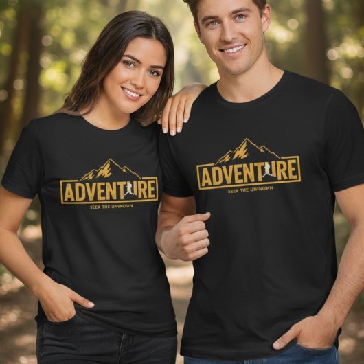 アドベンチャー 未知を求めて ハイキング 旅行 Tシャツ