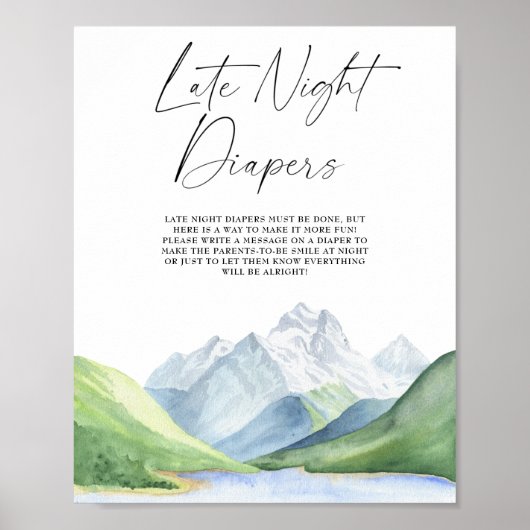アドベンチャー – 深夜おむつゲームポスター ポスター (正面)