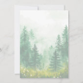 アドベンチャーBegin Woodland Animalsベビースシャワー 招待状 (裏面)