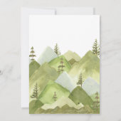 アドベンチャーBegin Woodland Baby Shower 招待状 (裏面)