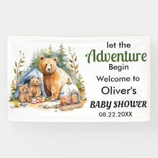 アドベンチャーBegin Woodland Baby Shower 横断幕