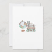 アドベンチャ素晴らしーのマップのカップル男の子ベイビーシャワー 招待状 (裏面)