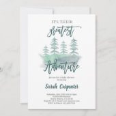 アドベンチャ素晴らしーベイビーシャワー 招待状 (正面)