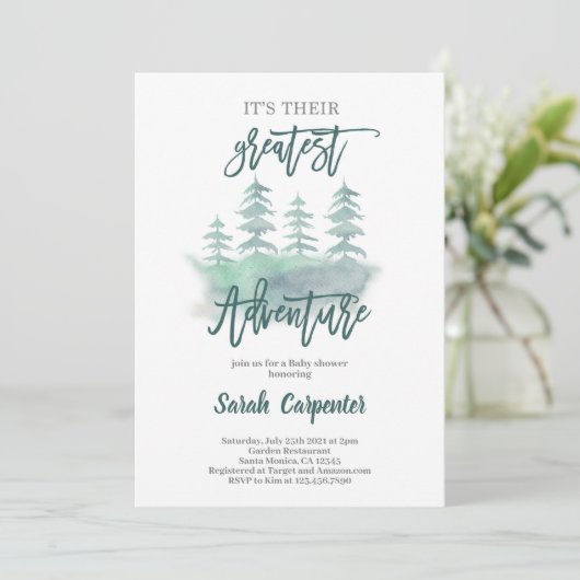 アドベンチャ素晴らしーベイビーシャワー 招待状 (スタンド正面)