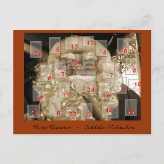 アドベンツカレンダmitニコラウス シーズンポストカード (正面)