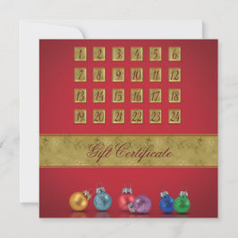 アドベントカレンダークリスマスオーナメント