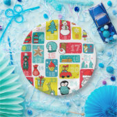 アドベントカレンダー漫画スタイル ペーパープレート (パーティー)