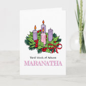 😇アドベントカードの第3週 カード (正面)