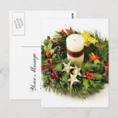 アドベントリースの背景（白） ポストカード (正面/裏面)