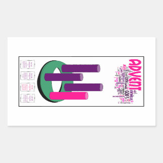 アドベントリーススタンプ：学生に最適！ 長方形シール