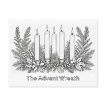 アドベントリース&キャンドルカラーリング写真