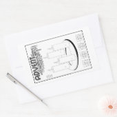 アドベントリース:学生のための数による色! 長方形シール (封筒)