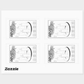 アドベントリース:学生のための数による色! 長方形シール (シート)