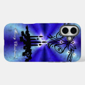 アドベント、クリスマスアートデコの青い緑の虹 Case-Mate iPhoneケース (裏面 (横))