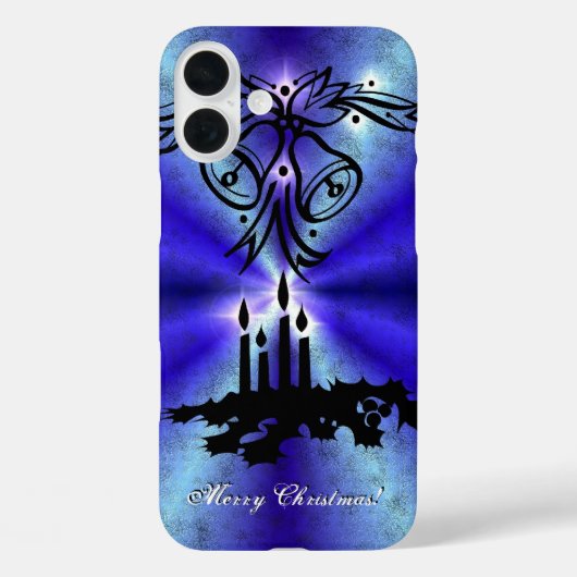 アドベント、クリスマスアートデコの青い緑の虹 Case-Mate iPhoneケース (裏面)