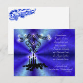 アドベント、Weihnachen、Gedicht auf Deutsch エンクロージャーカード (正面/裏面)