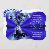 アドベント、Weihnachen、Gedicht auf Deutsch 招待状 (正面/裏面)