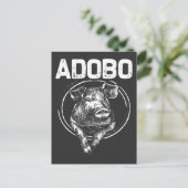 アドボ豚肉マリネード フィリピン料理好き ポストカード (スタンド正面)