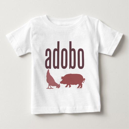 アドボ:鶏肉・豚肉 ベビーTシャツ (正面)